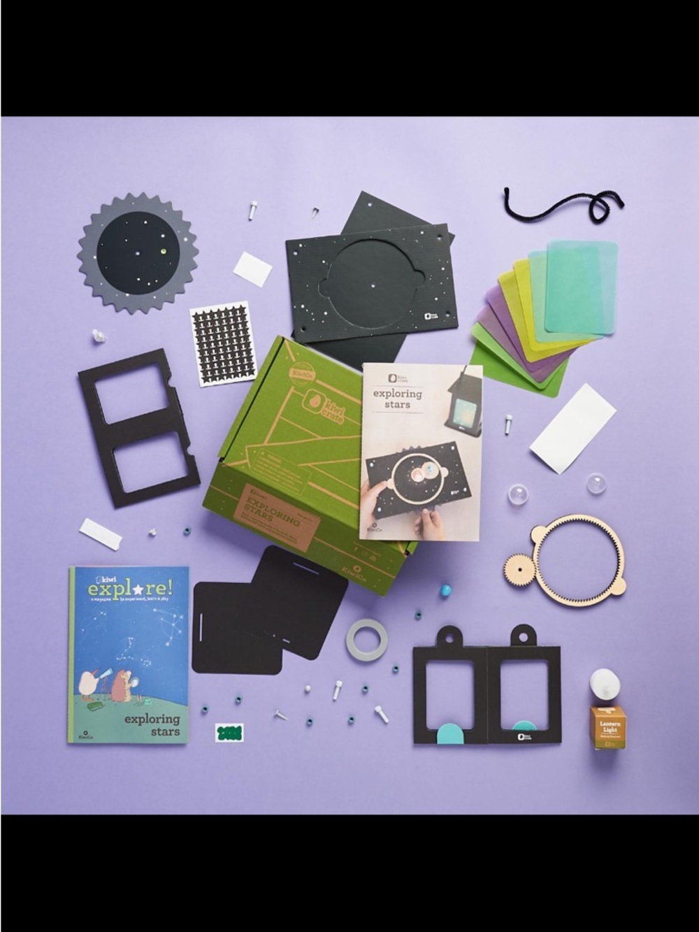 Kiwi Exploring Stars STEM Craft Kit - Green and Brown